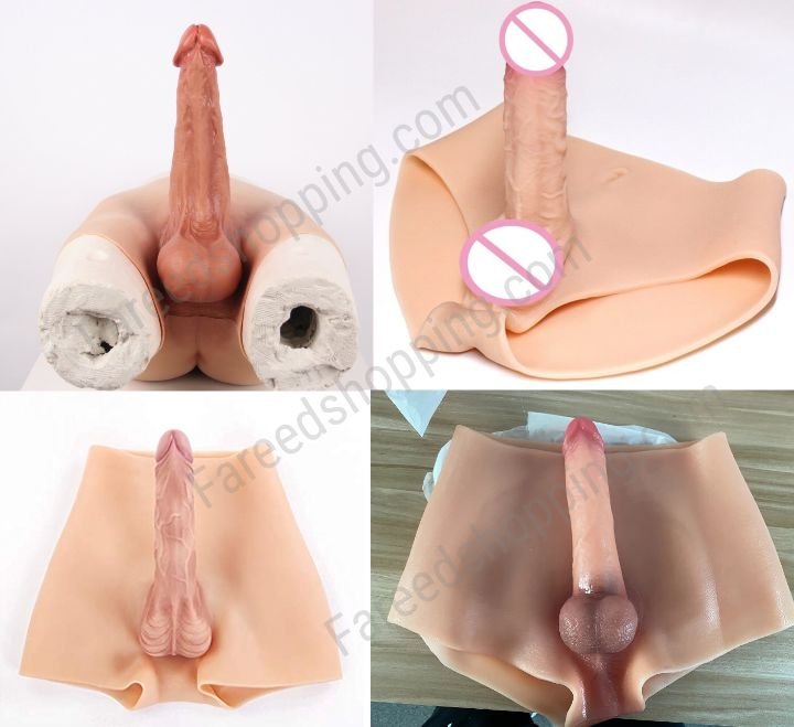 Realistic Dildo With Flexible Pants Strap - Pants Shorts