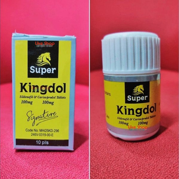 Super Kingdol, Sildenafil and Carisoprodol Tablets 100mg