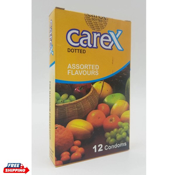 Carex Dotted Condoms - 12 Assorted Flavored