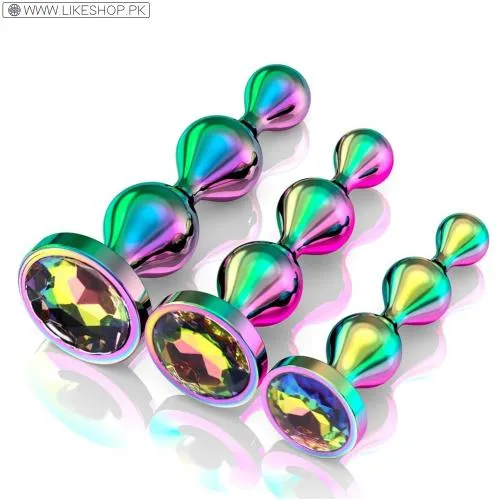 Metal Anal Beads Butt Plug Sex Toys for Men Women and Couples