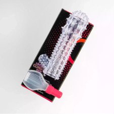 Buy Soft Silicone Reusable Spike Condom & Extender Toy Dotted Ribbed Condom at Rs. 1200 from Likeshop.pk