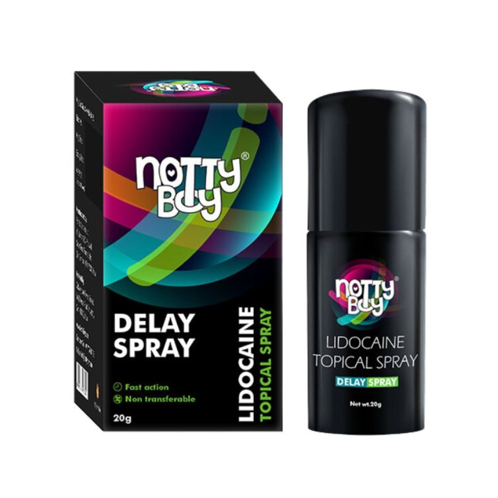 NottyBoy Lidocaine Delay Spray for Men - 20g