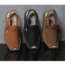 Buy Leather Hand Made Smart Zalmi Chappal at Rs. 4500 from Likeshop.pk