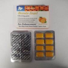 Beauty Angel Chewing Gum Sex Enhancement for men - Orange flavour
